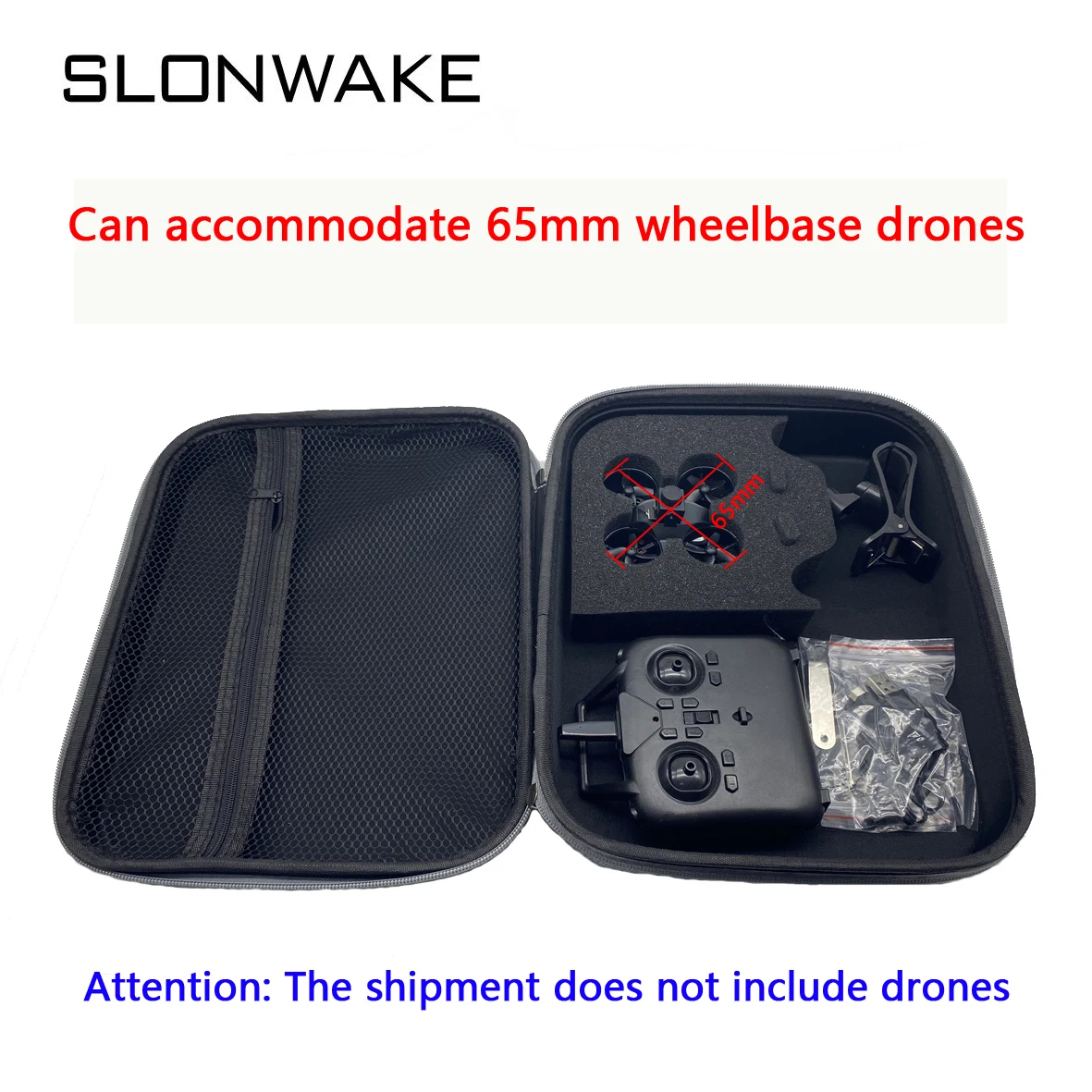 Backpack Carrying Case Blade Inductrix Storage Box with Foam Liner for Tiny Whoop FPV Racing Drone happymodel Mobula7 BetaFPV