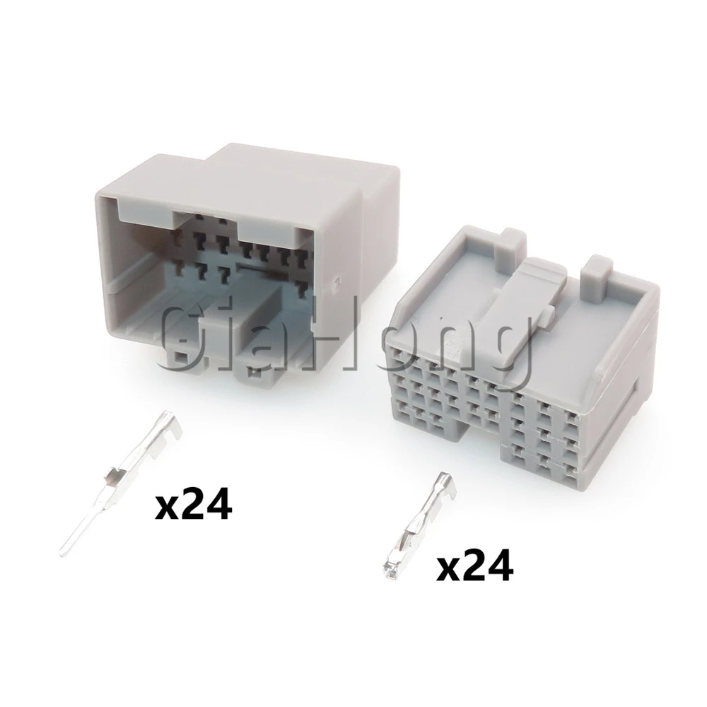 1 Set 24 Ways 316372-6 AC Assembly Car Engine Gearbox ECU Socket For Ford Mondeo Automobile Wire Harness Connector