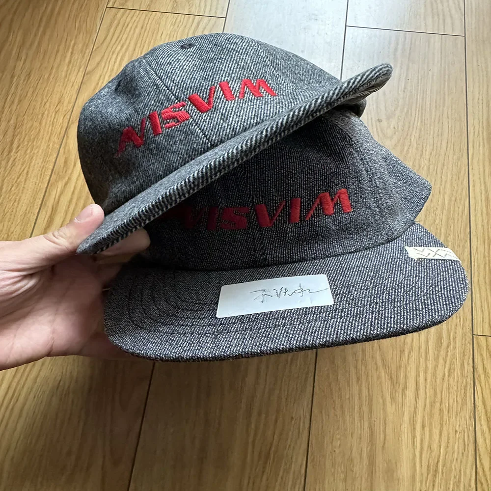 24AW Top Quality VISVIM KOFU Letter Logo Embroidered Baseball Cap Casual Versatile Hats for Men Y2k Hat Streetwear