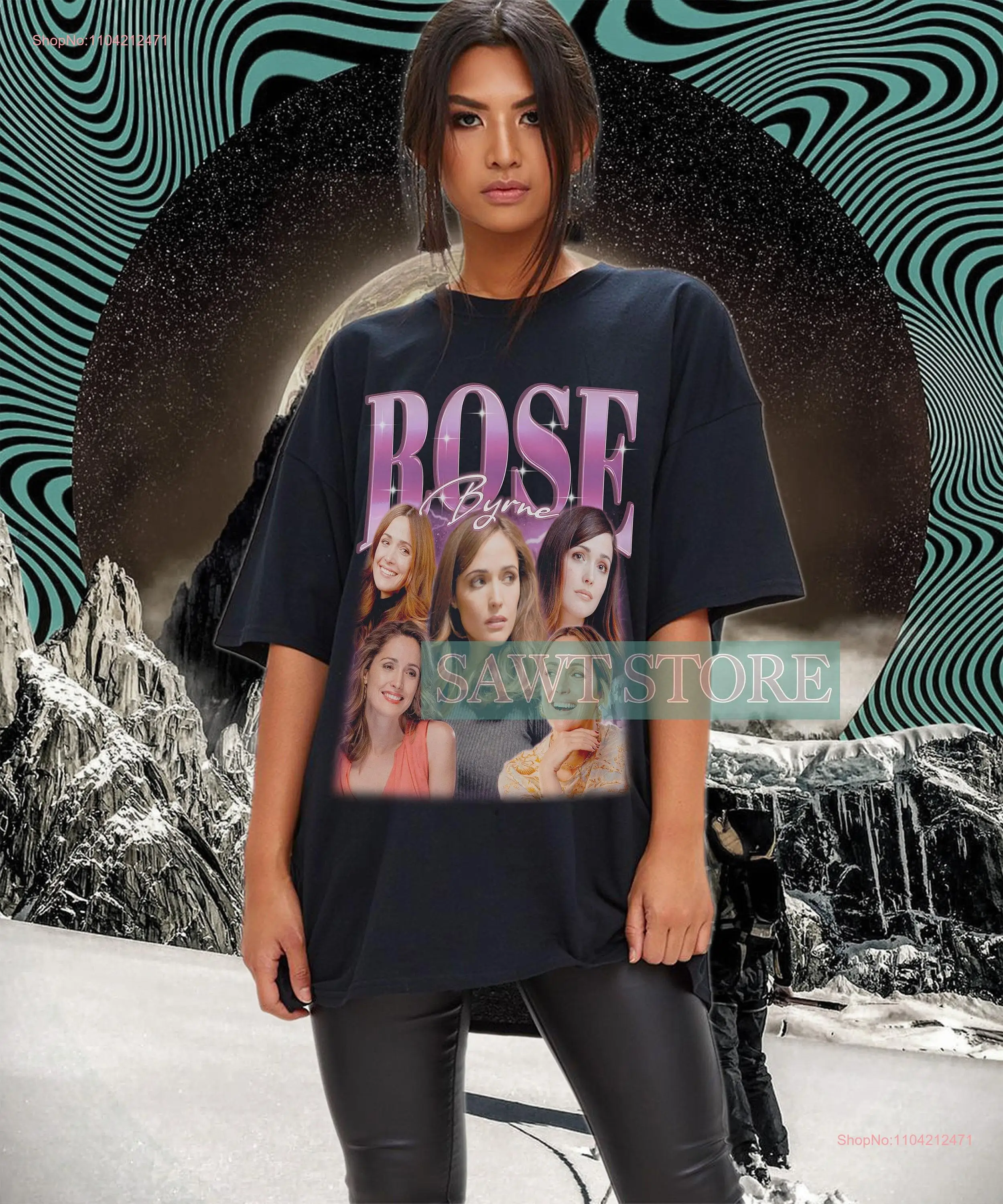 ROSE BYRNE Vintage T Shirt Homage Fan Retro 90s Merch long or short sleeves