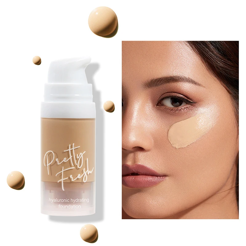 Vloeibare Foundation 1Pc Lang Dragen Gezicht Make-Up Product Hydraterende Foundation Concealer Primer Basis Professionele Contour Palett