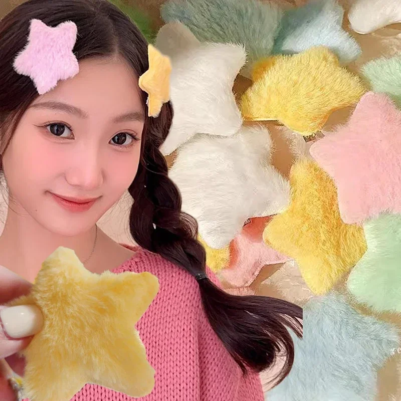 1/12 Buah Jepit Rambut Bintang Mini Bintang Y2K Bintang Mewah Jepit Rambut Pin BB Lucu Buatan Tangan Anak Manis Hiasan Kepala Aksesori Rambut Wanita Anak Perempuan