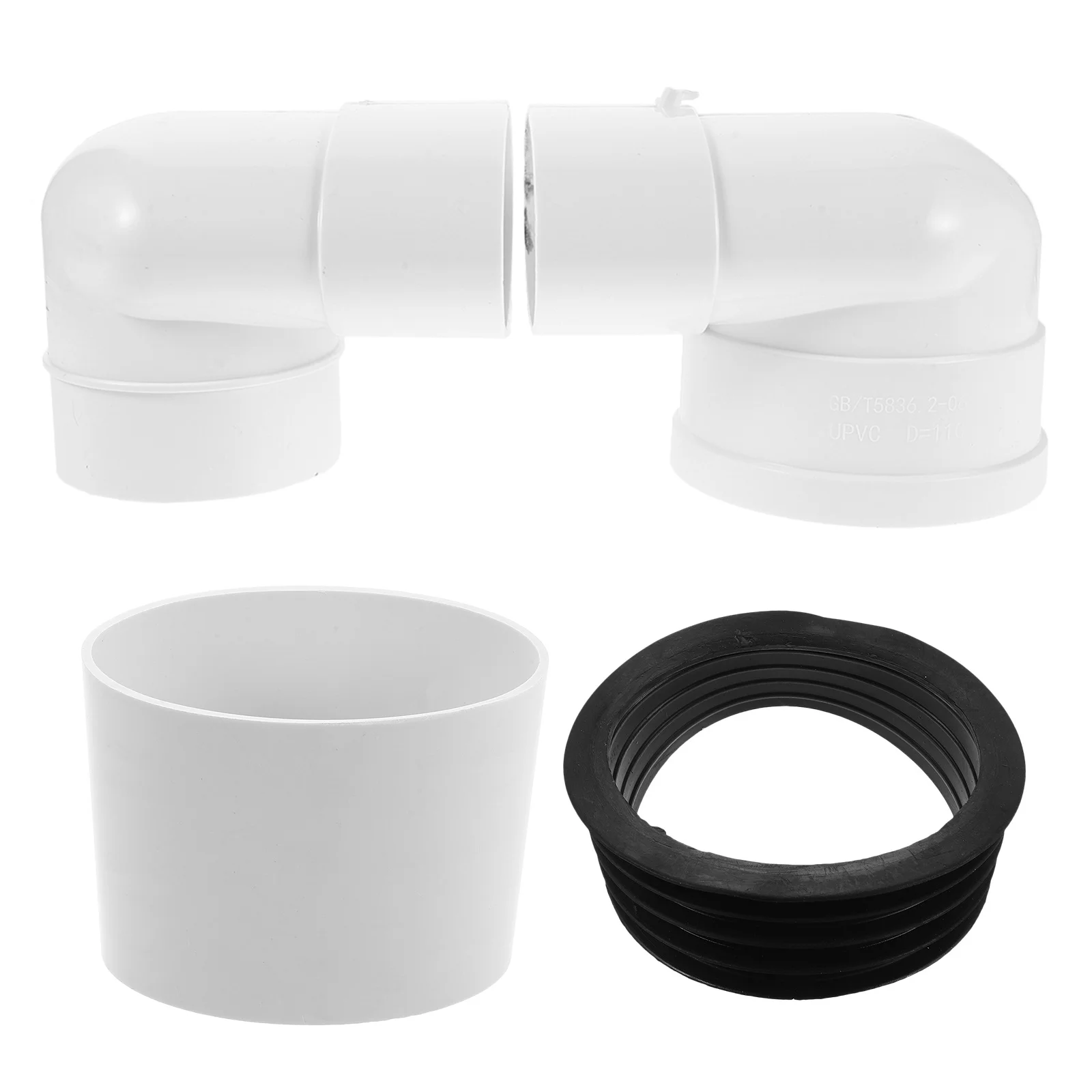 

Toilet Offset Flange Adjustable 10-20Cm Bathroom Renovation Easy Installation Compatible with Standard Drain Pipes