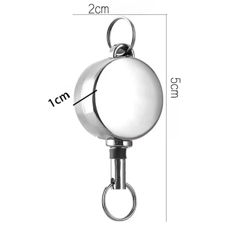 10 Mini High-bounce Retractable Badge Lanyards, Portable and Anti-theft, Easy To Pull, Suitable for Safety