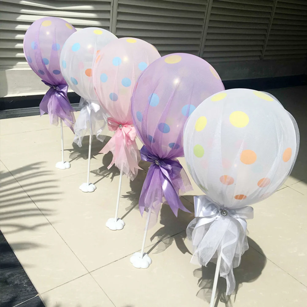 

6Pcs Latex Balloon Set Party 12 Inch Pink Column Base Kit Baby Shower Birthday Wedding Decoration Photo Prop