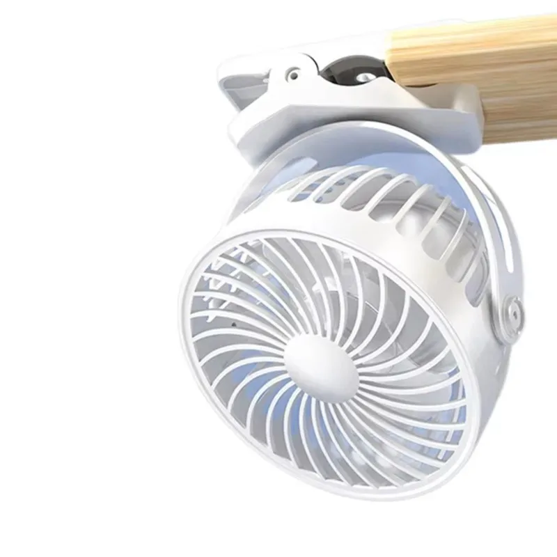 [B25B!】 Mini Fan Clip-On Portable Design-USB Rechargeable Long Battery Life Ideal For Baby Strollers, Dorms& Travel