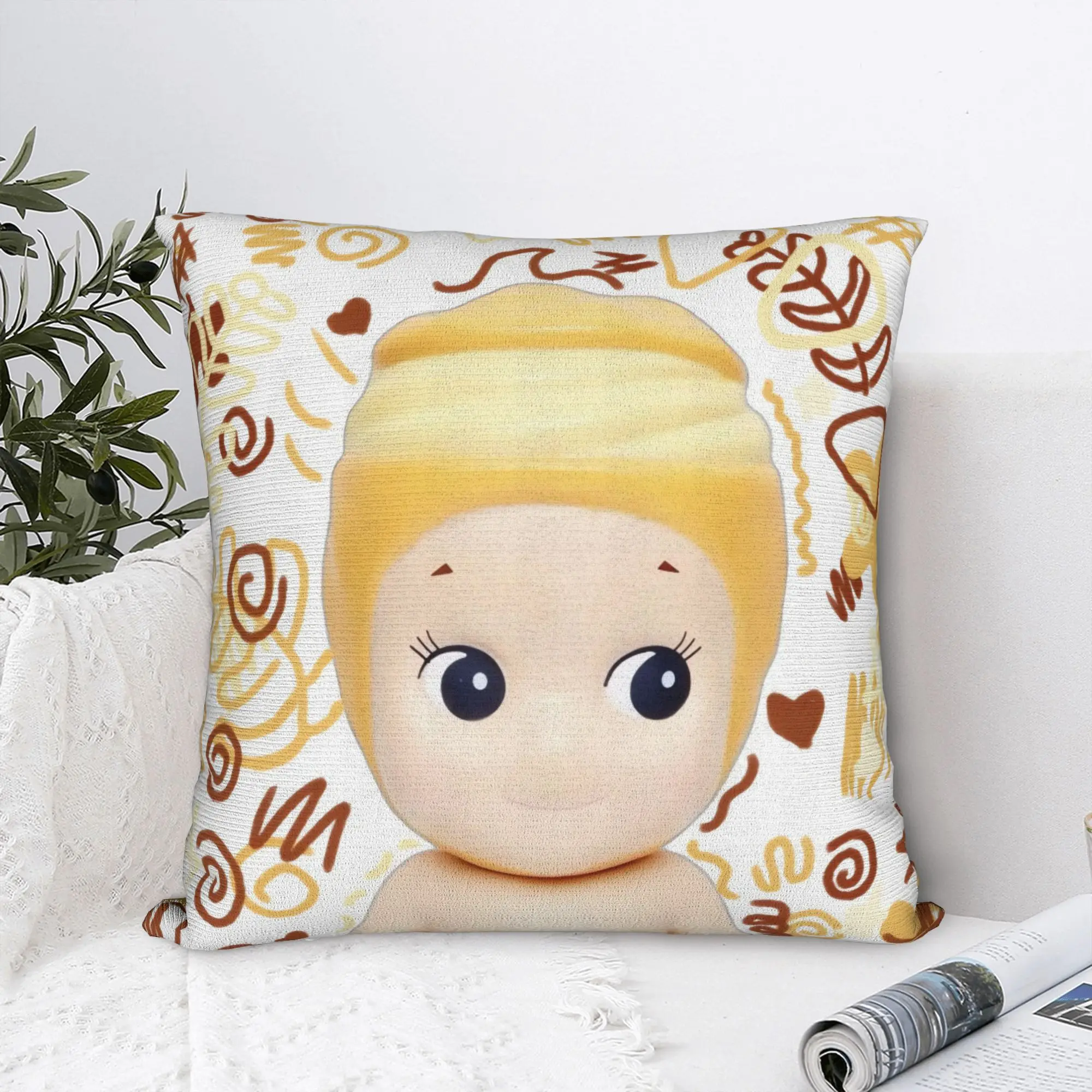 Lovely Sonnys Pillow Case Fruit Angels Various Retro Trendy Pillow Cover Soft Pillowcases For Sofa Home Decor