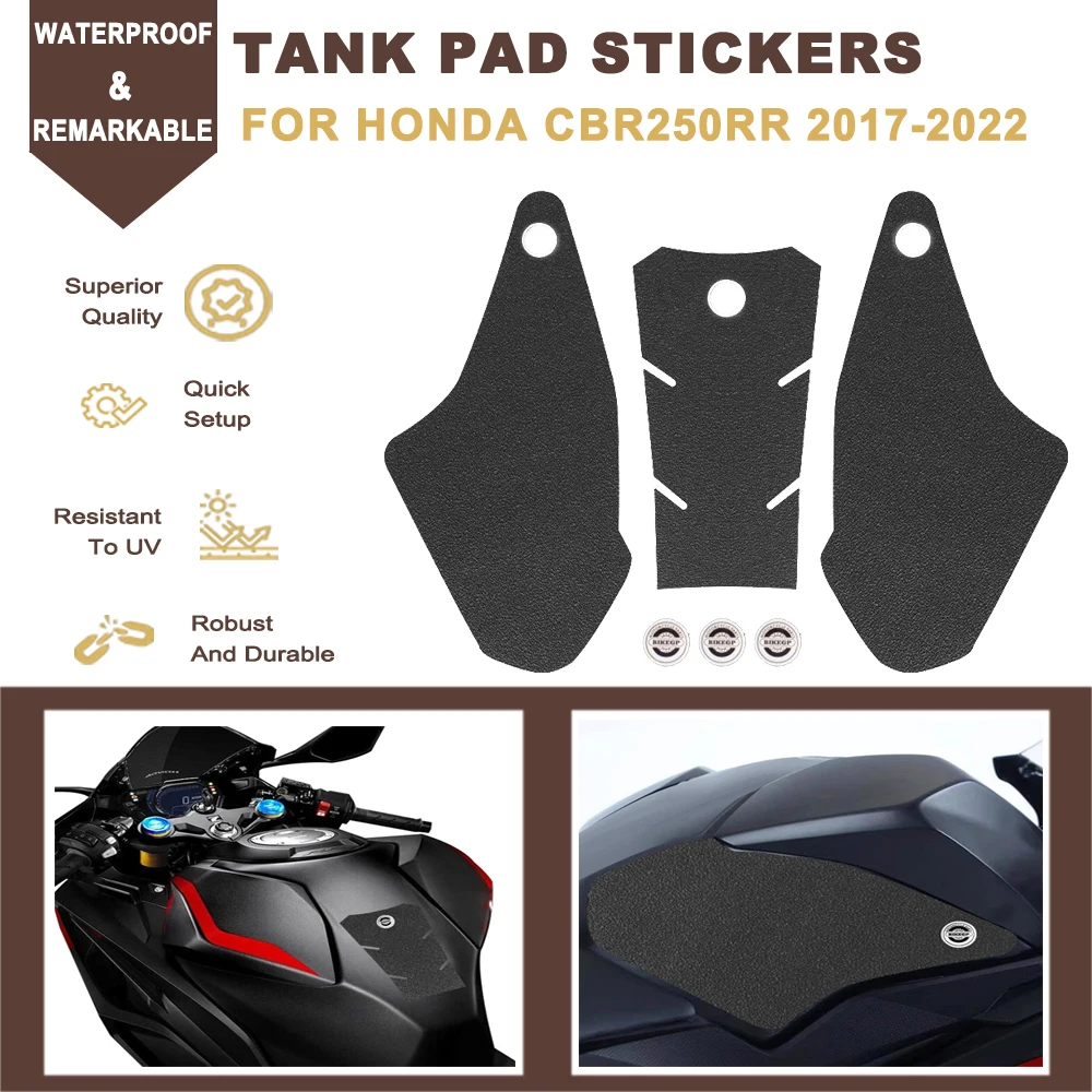 

CBR250RR Motorcycle Fuel Tank Traction Pad Stickers Knee Tank Grip Pads Decals Guard For Honda CBR 250RR CBR250 RR 2017-2022