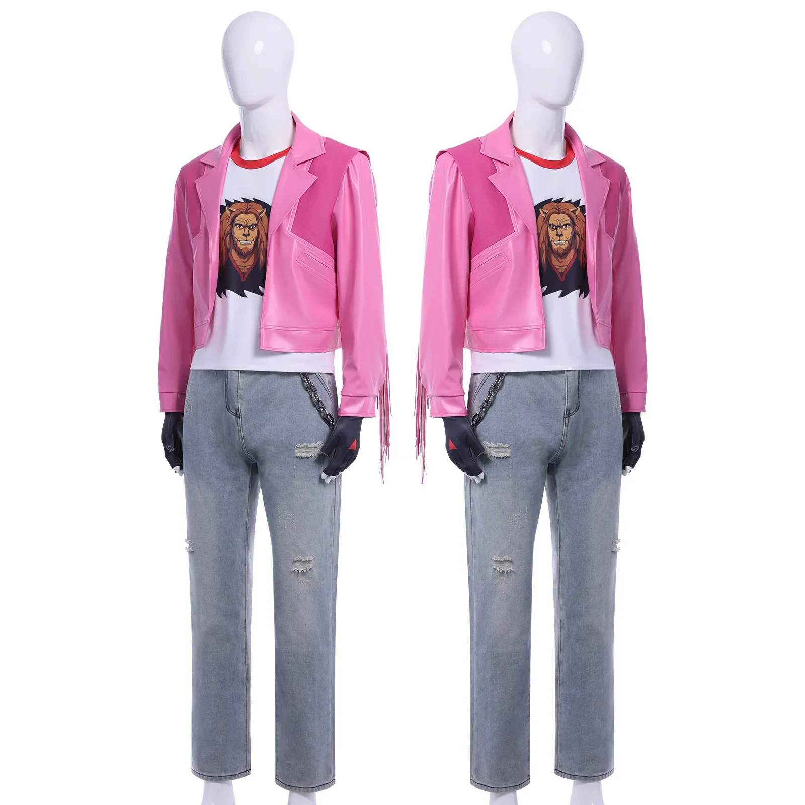 Movie Garrett Garrison Cosplay Costume Garrett Garrison Jacket Pants Outfit Performance Suit Halloween Role Play Uniform for Men