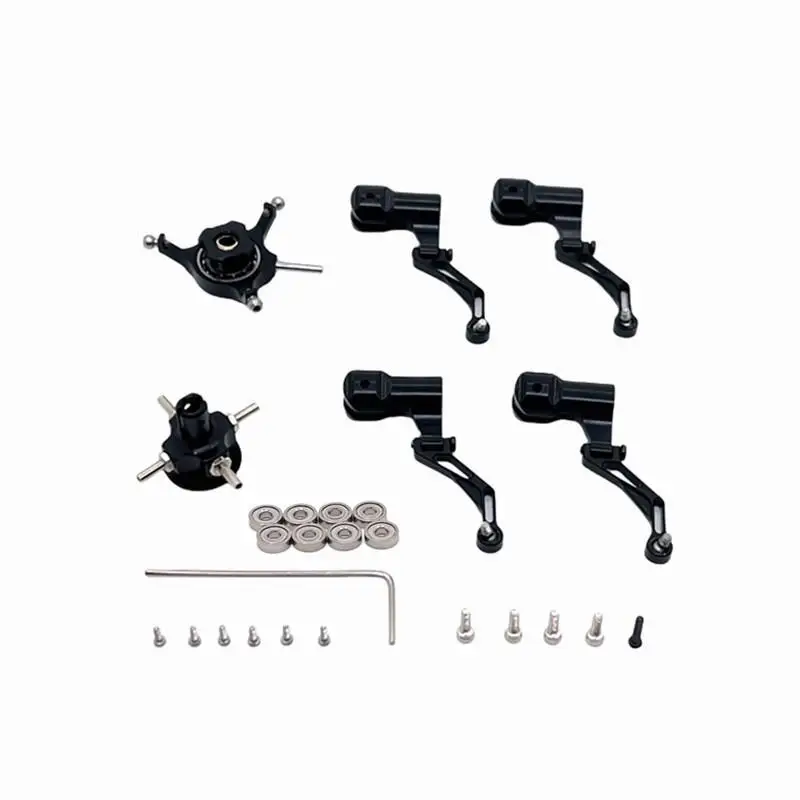 Metal Upgrade Swashplate Rotor Head Blade Clip Spare Parts for WLtoys K124 K170 RC Helicopter Accessories
