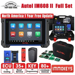 Autel IM608 II Pro MaxiIM 608 Full Key Programmer OBD2 Scanner IM608II Car Diagnostic Tool IMMO Key Programming PK IM508 IM508S