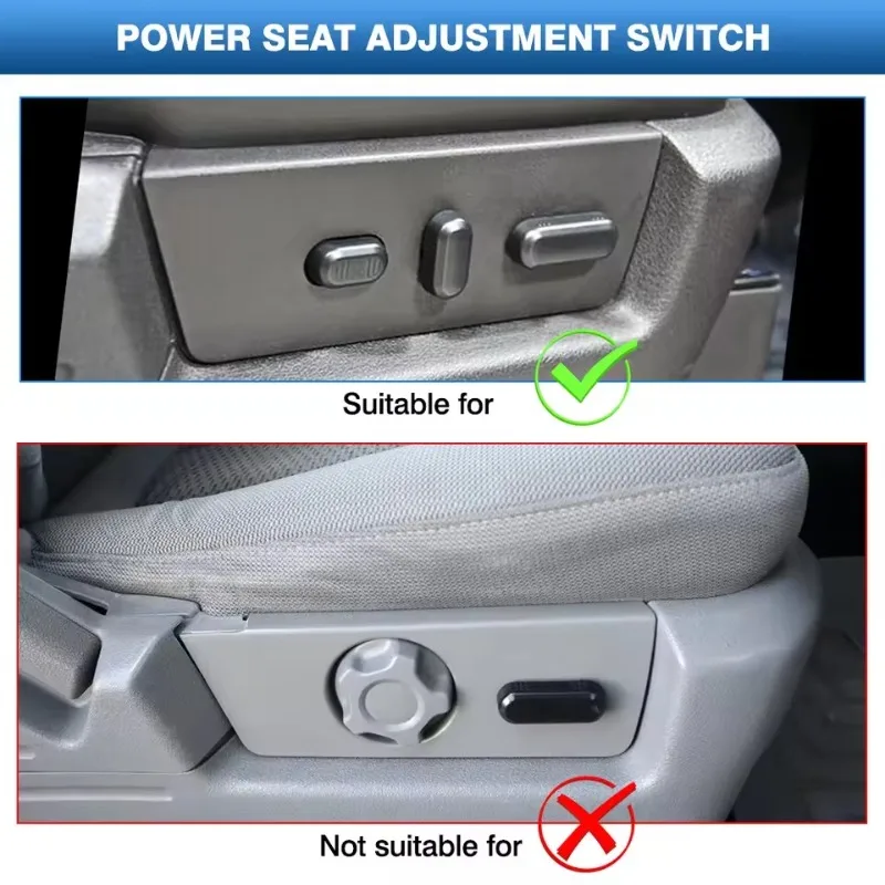 For Ford Escape F150 F250 F350 for Lincoln 9L3Z-14A701-FA 9L3T-14B709-FAW Front Left /Right Power Seat Switch Passenger Side view 6
