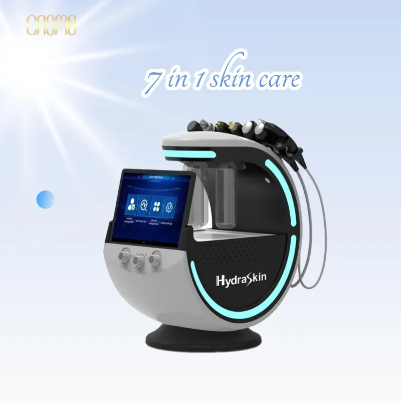 

7 in 1 Hydro facial machine Professional Ultrasonic Skin Rejuvenation Dermabrasion Hyperbaric Oxygen Facial Machine Deep