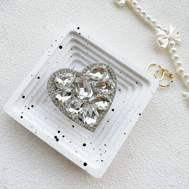 DIY القلب الماس توسيع حامل هاتف قبضة قوس إصبع Rring دعم المضادة للسقوط حامل هاتف قابل للطي آيفون سامسونج