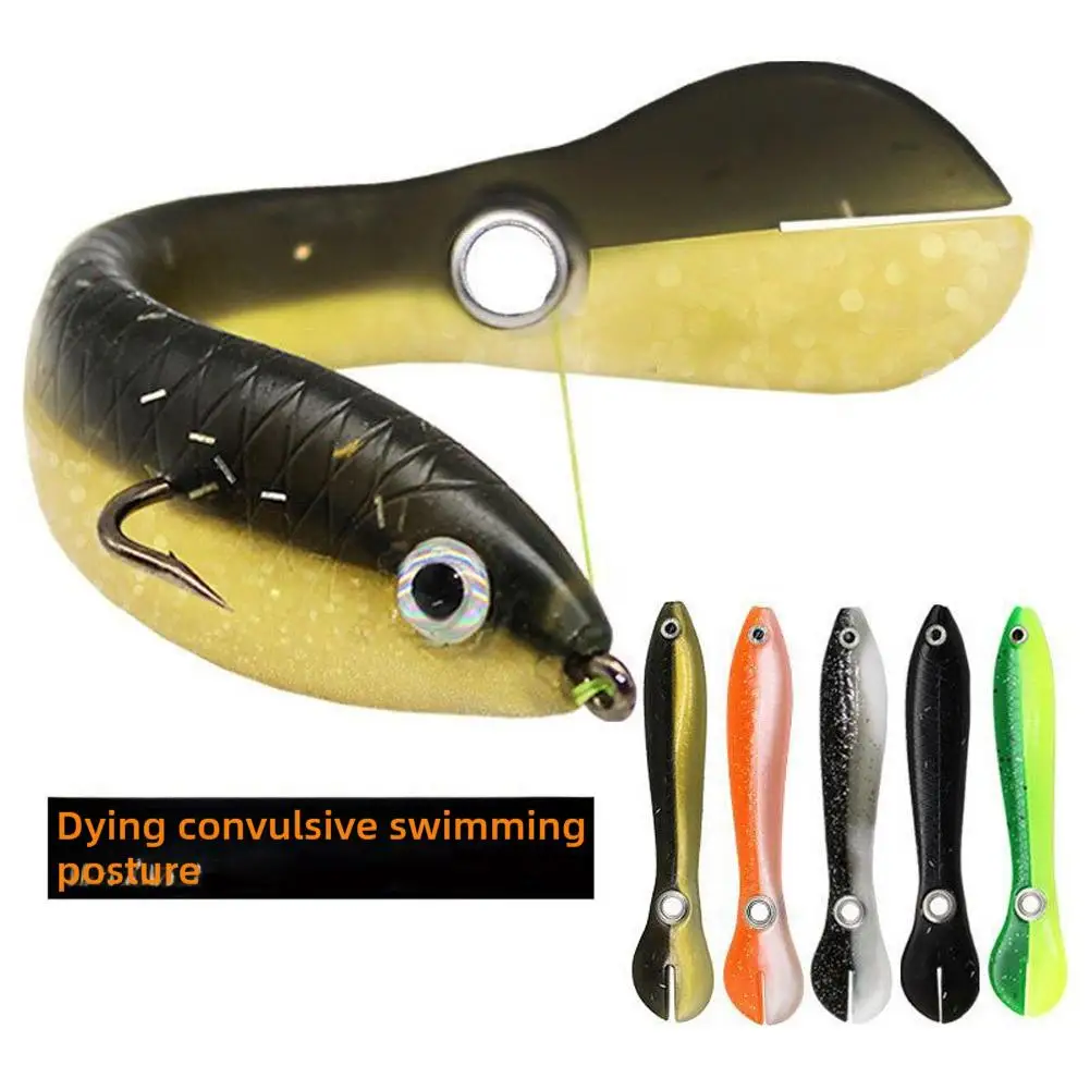 Fish Walking 5pcs/lot Soft Fishing Lures 2g/6g Swing Tail Bait Silicone Small Loach Bait Artificial Bait for Bass Pike Fish M8R9