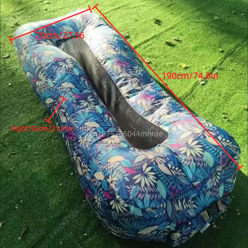 Outdoor Inflatable Sofa, Amphibious Camping Single Portable Air Cushion, Outdoor Camping Music Season Mattress