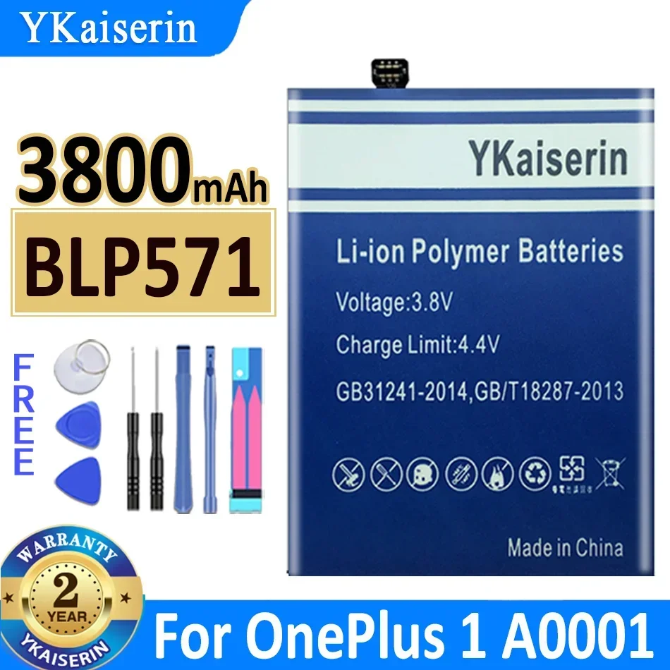 YKaiserin Battery BLP613 for OnePlus 3 OnePlus3 for OnePlus 1+  1 A0001 3 Three 3T 5/5T 6 2 6T/7 Bateria