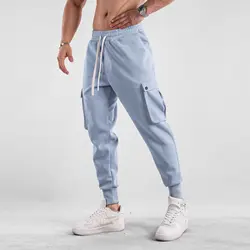 Męskie spodnie Cargo z wieloma kieszeniami Sportowe spodnie outdoorowe Streetwear Bieganie Trening Joggery Siłownia Fitness Spodnie Męskie spodnie dresowe