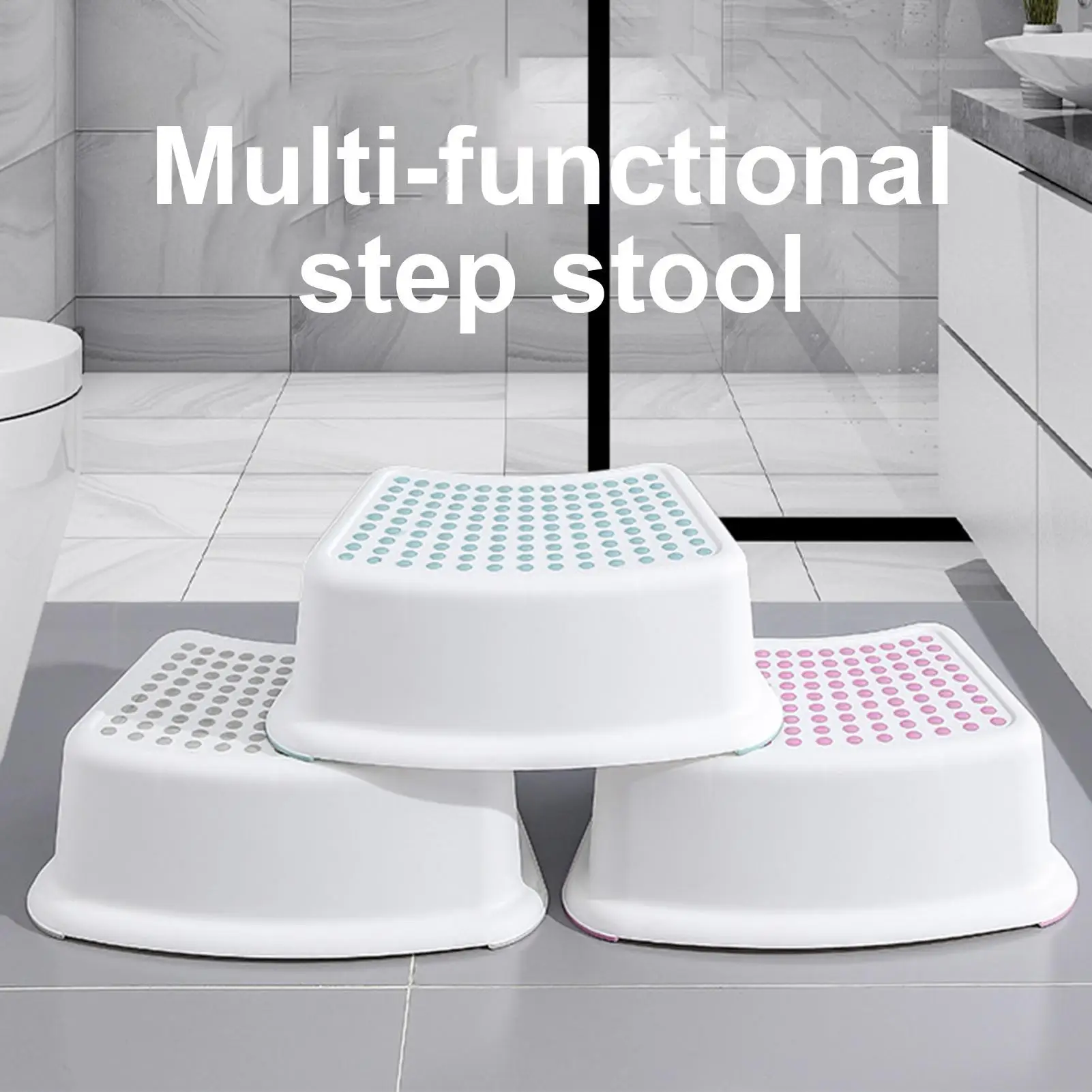 1PC Waterproof Squatty Pottys Toilet Stool Toilet Foot Stool Squat Stool For Bathroom Pregnant Woman Children Adult Old People ﻿