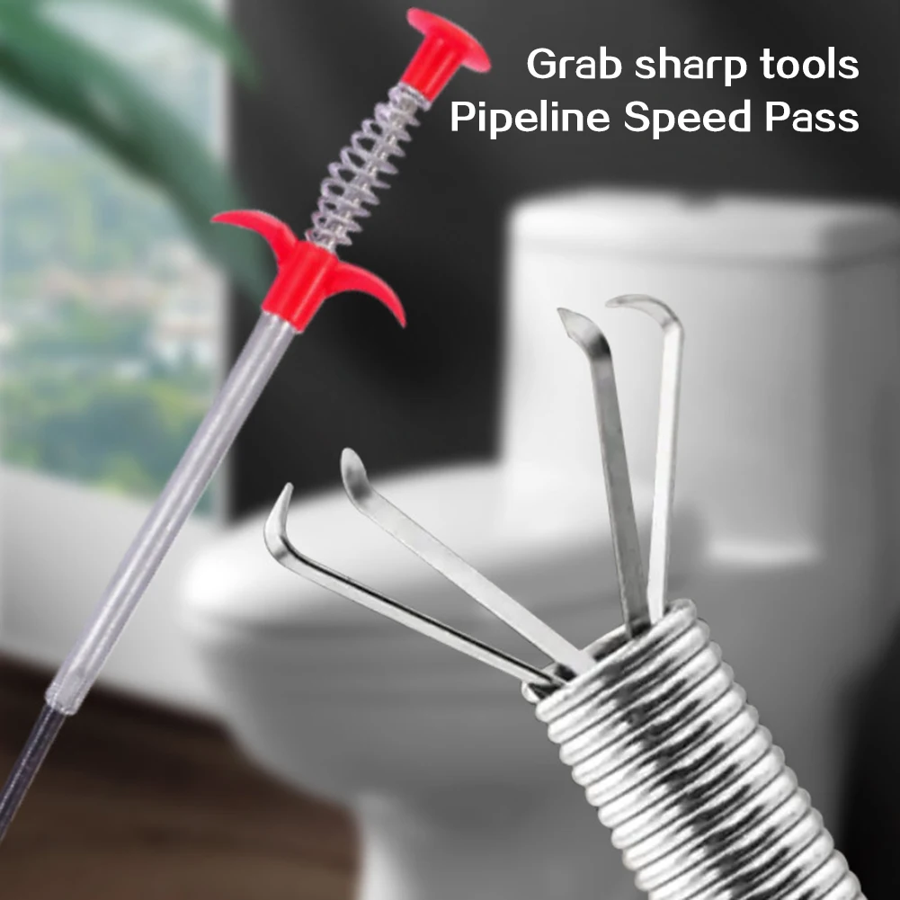 2M جرف المجاري GRIPPER مرنة مخلب الملاذات التقاط أدوات الأداة المنزلية الحوض الحوض الحوض التجريف تنظيف التصريف المنظف #6