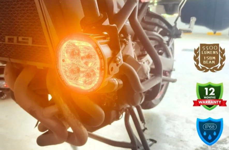 

unique Motorcycle Led Driving Lights 33W Car Spot Led Headlights 3.5 Inch Strobe 4x4 Led Spotlights with Yellow or Red Ambient L