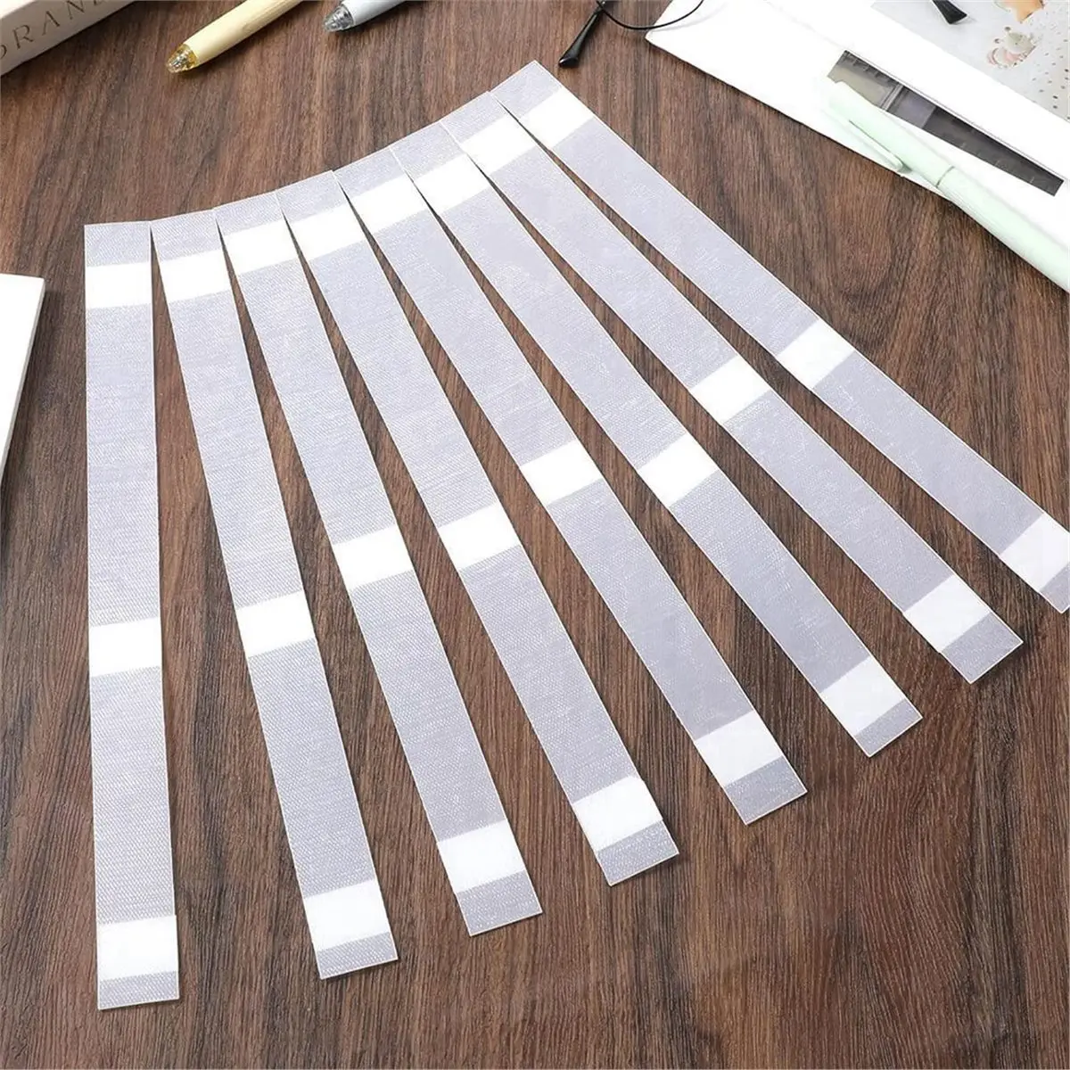50 Pcs Book Binding Glue Strips, 0.98 Inches Hot Melt Adhesive with Mesh Backing for Diverse Binding Needs