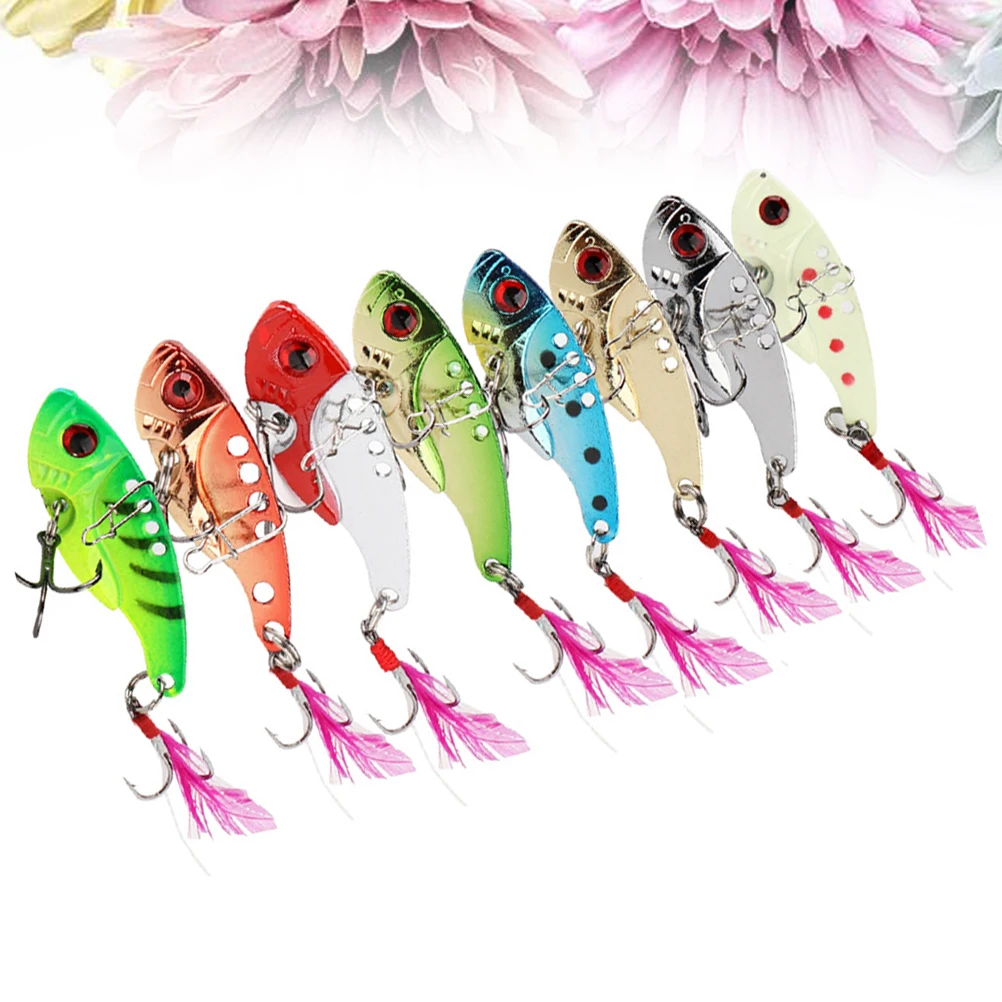 

4PCS Fishing Tackle Hard Metal Wobble Fish Lures Spoon Lure Bait Hook for Fish (Random Color)