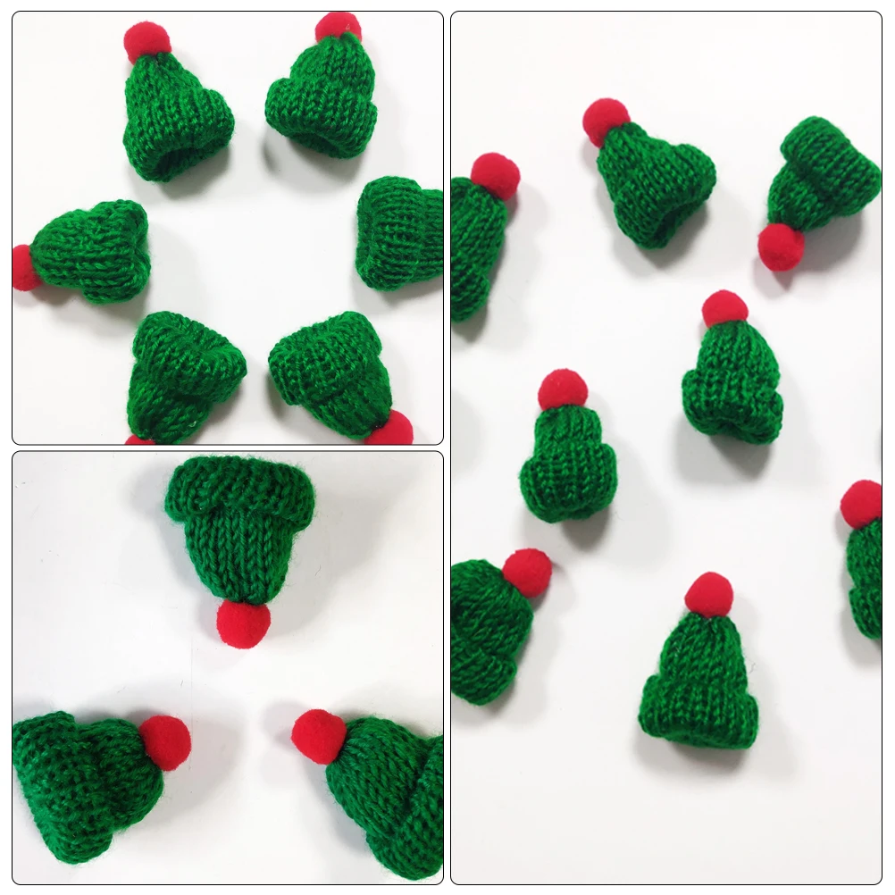 

20pcs Mini Christmas Decor Accessories Handmade Decor DIY Craft Santa Hat Mini Hat Ornaments Handmade Phone Case