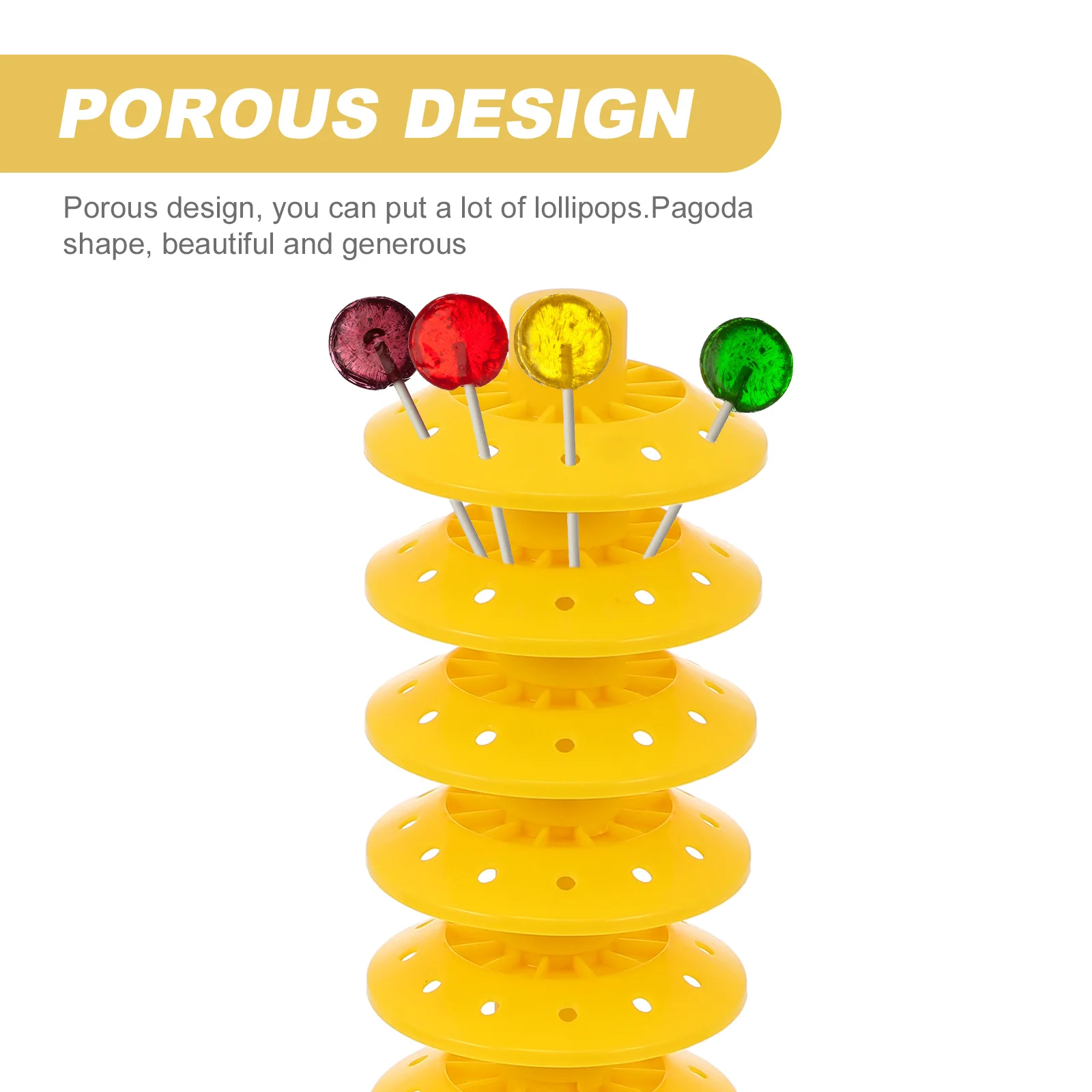 Ring Shaped Porous Lollipop Display Stand Holders Candy Lollipops Cake Creative Rack Dessert Pp Material Shelves