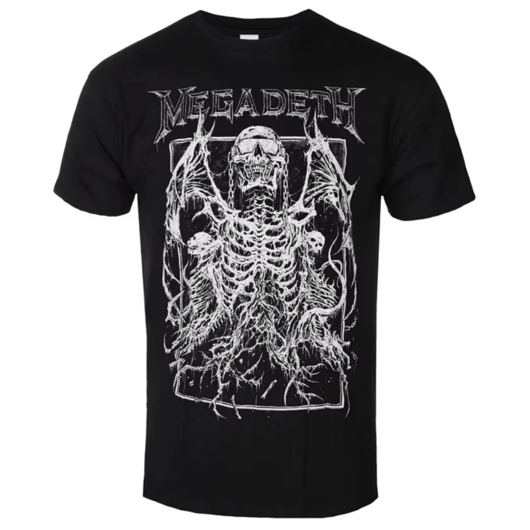 2026 Megadeth - Vic Rising Artistic Patterns Summer T-Shirt Men Women Cotton T-shirt Casual Street Classic Band T-shirt