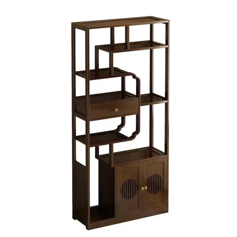 

Новая китайская стойка для боги, офисная чайная комната, витрина, бытовой и коммерческий павильон Duobao, чайная полка, орнамент, перегородка