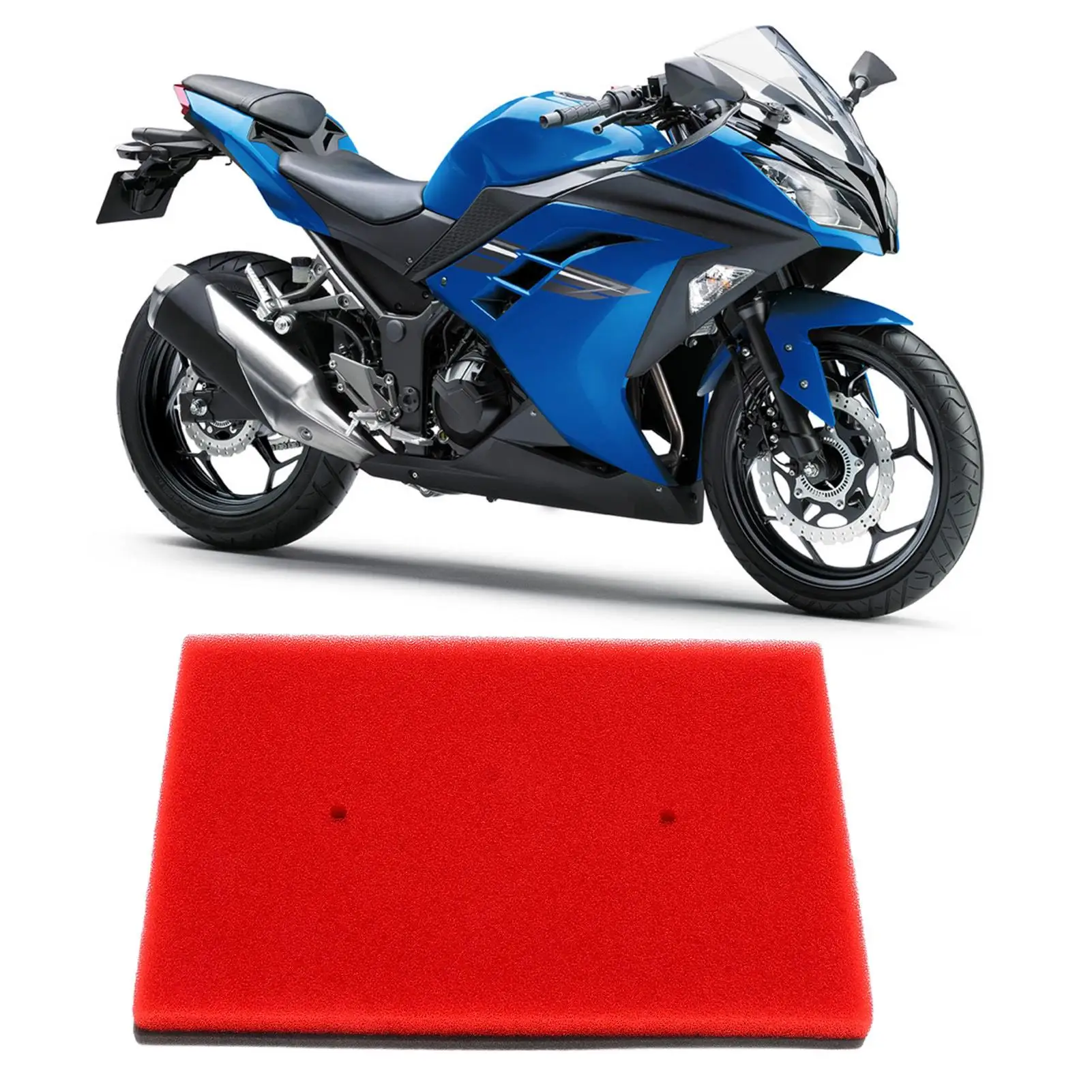 Motorcycle Air Filter Foam 11013-0020 Wear Reduction Replacement for ninja 300 EX300 ABS KRT Edition 2016-2017 Moto Accessories