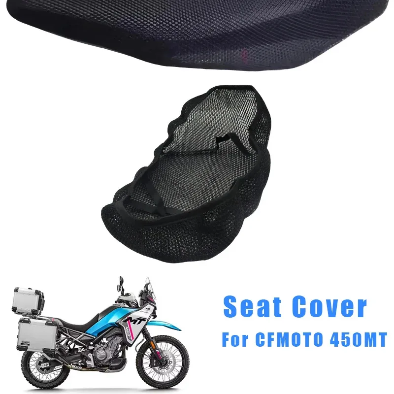 

For CFMoto 450MT 450 MT 3D Mesh Motorcycle Seat Cover Breathable Airflow Cushion Waterproof Sunproof Saddle