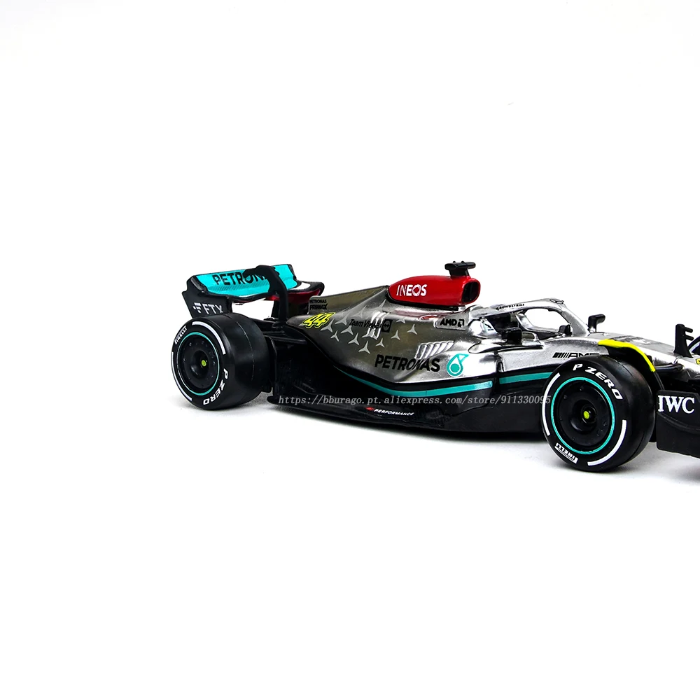 Bburago 1:43 2022 F1 Mercedes-AMG Team W13 #44 Hamilton #63 Russell Alloy Luxury Vehicle Diecast Cars Model Toy