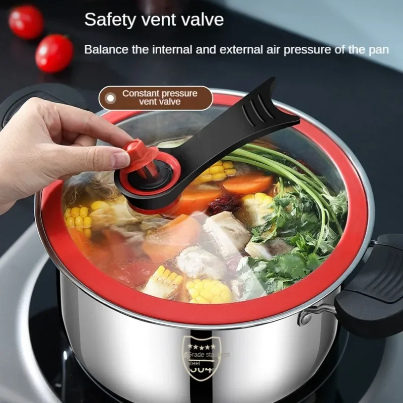 Micro Pressure Cooker 304 Stainless Steel Multifunctional Non-Stick Cooking Pan Saucepan Pressure Pot Cooking Pots Pressure Pot