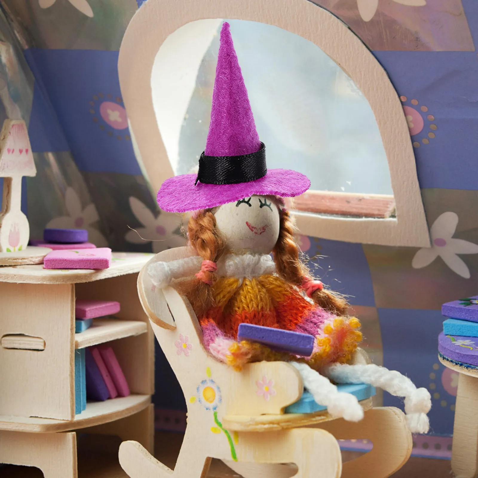 

10 шт. мини-шляпки ведьмы из фетра, маленькие шляпки ведьмы для Хэллоуина, украшение для вечеринки, косплей, карнавал, маскарад, костюм гнома