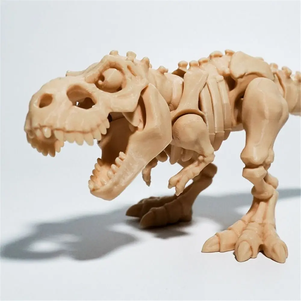 Figuras de animales impresas en 3D de Tiranosaurio Rex, PETG, adornos de dinosaurio multiarticulados Shapeshift, esqueleto de dinosaurio coleccionable