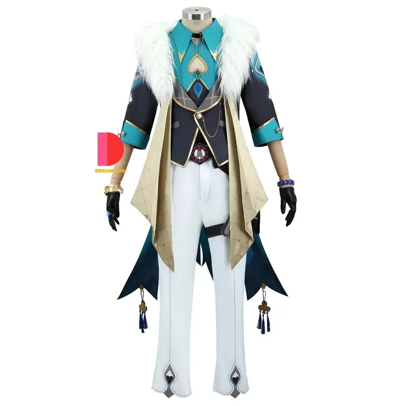 Sky03 Honkai ستار السكك الحديدية افينتورين تأثيري حلي كرنفال موحدة شعر مستعار أنيمي هالوين ازياء الرجال لعبة شخصية الزي S55Hu%