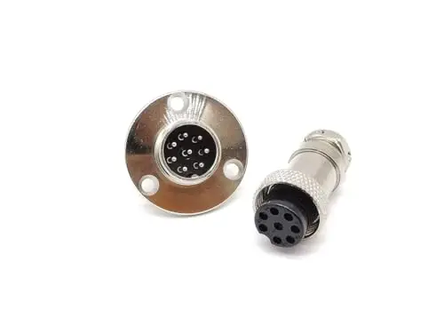 GX16-8P Male Female Connector Round Metal Aviation Plug and Socket