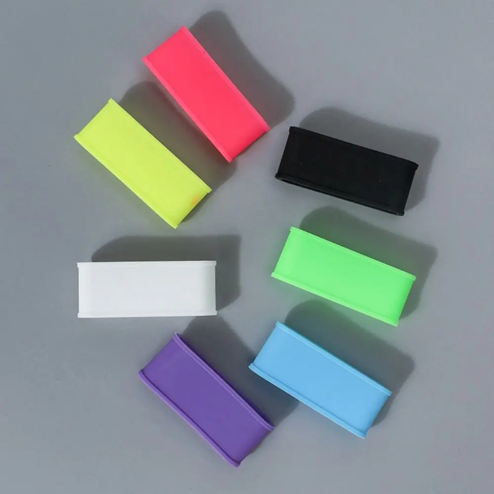 

Многоцветное уплотнительное силиконовое кольцо, теннисная ракетка, ручка для ракетки для бадминтона, противоскользящая плоская форма, фиксирующая петля для повязки