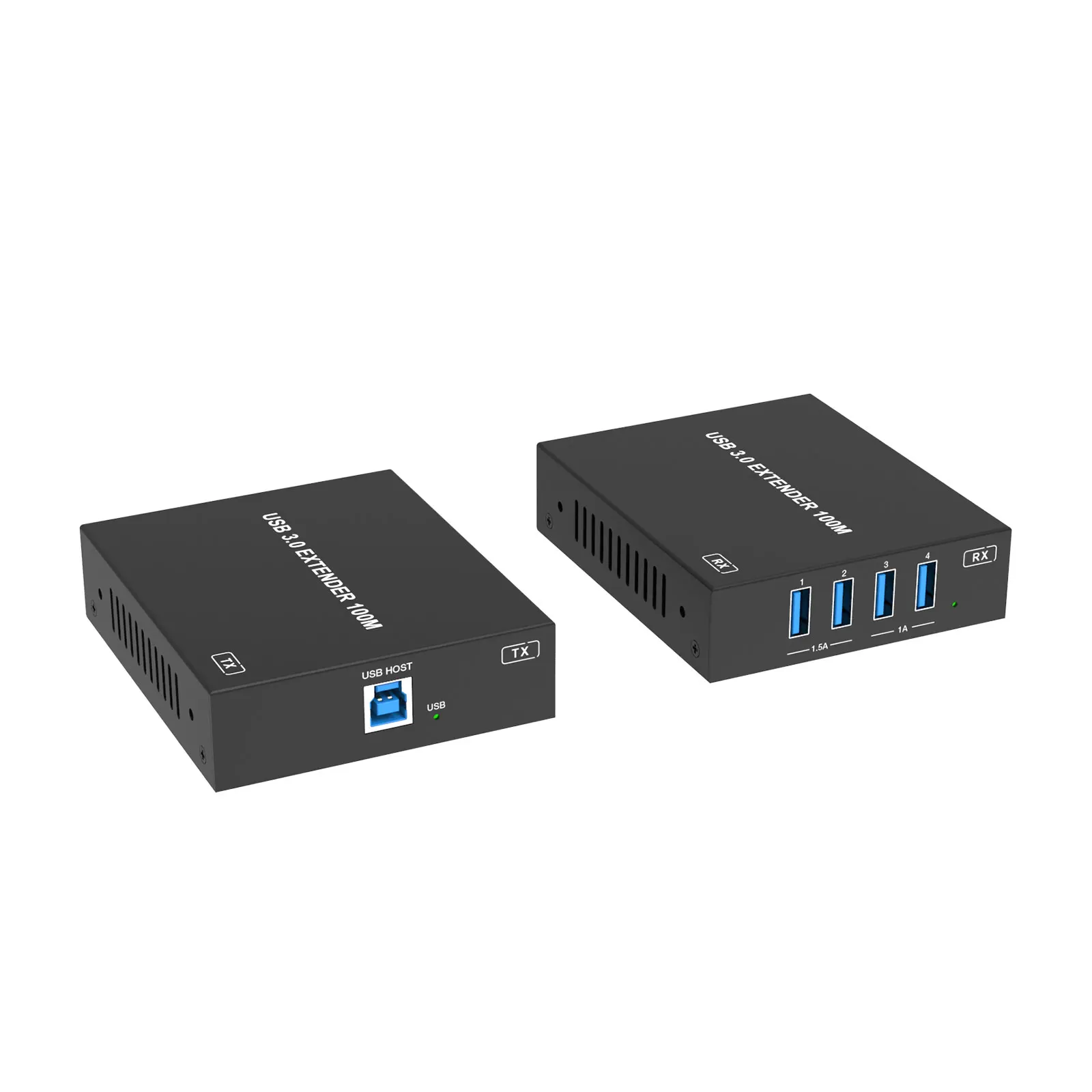 Lanyuxuan 100m USB3.0 Extender Via Cat6e/ethernet/rj45/lan Cable 5Gbps Repeater Data Transfer Compatible with USB 2.0/ 1.1