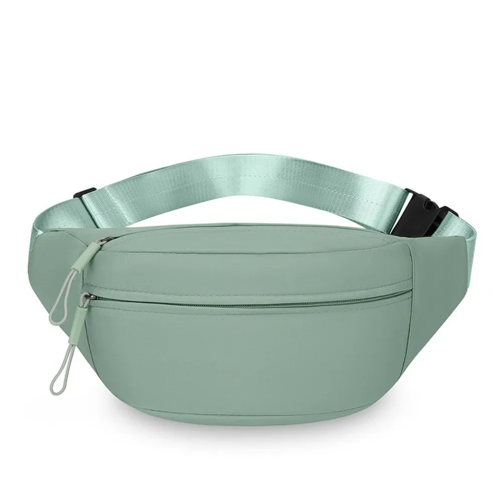 

Casual Solid Color Waist Bag Waterproof Double Layer Chest Bag Double Pocket Crossbody Bag Business Trips