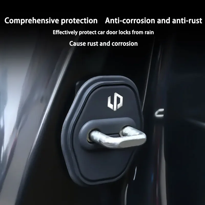 Car Door Silicone Protective Cover Door Lock Silent Anti-collision Shock-absorbing Buffer For Zero run t03 2022 c11 s01 C01 Car