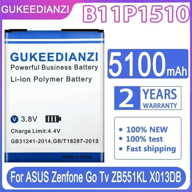 

Аккумулятор мобильного телефона 5100 мАч B11P1510 для Asus Zenfone GO TV ZB551KL X013DB Быстрая зарядка