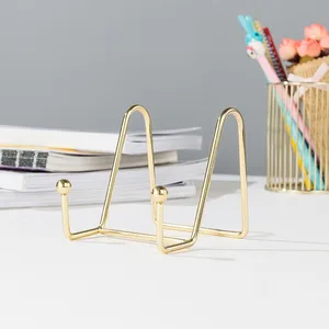 Moldura de imagem em ouro rosado, prateleira para livros, armazenamento, expositor de livros, placa decorativa, suporte de exibição de arte 10 principais vendas prateleira decorativa dourada - №10