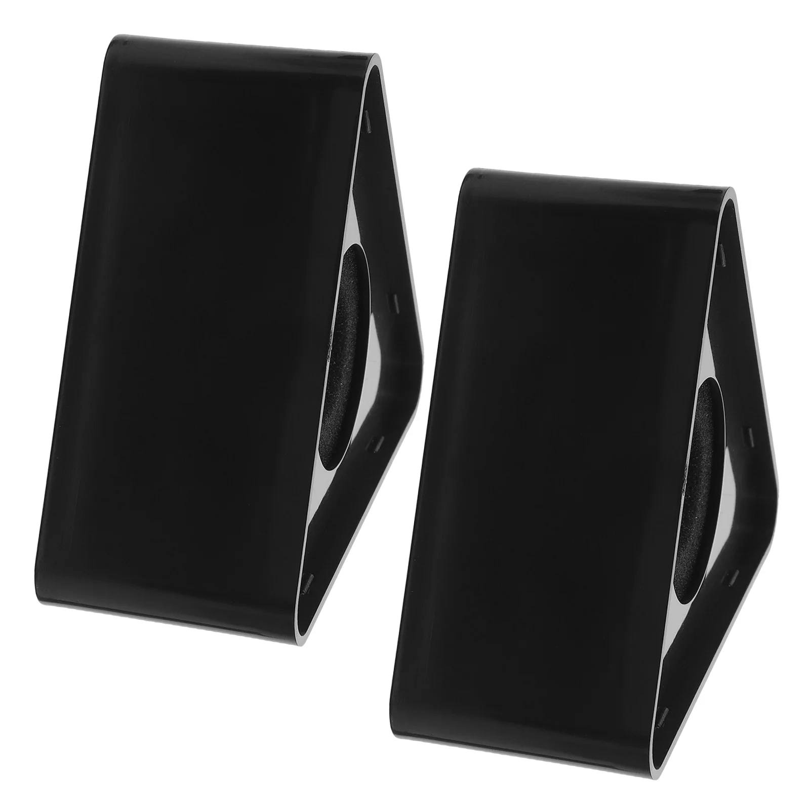 

2Pcs Microphone Flag Station ABS Material Professional Studio Conference Interview Mic Stand Adapter Desktop Mic Stand Desk