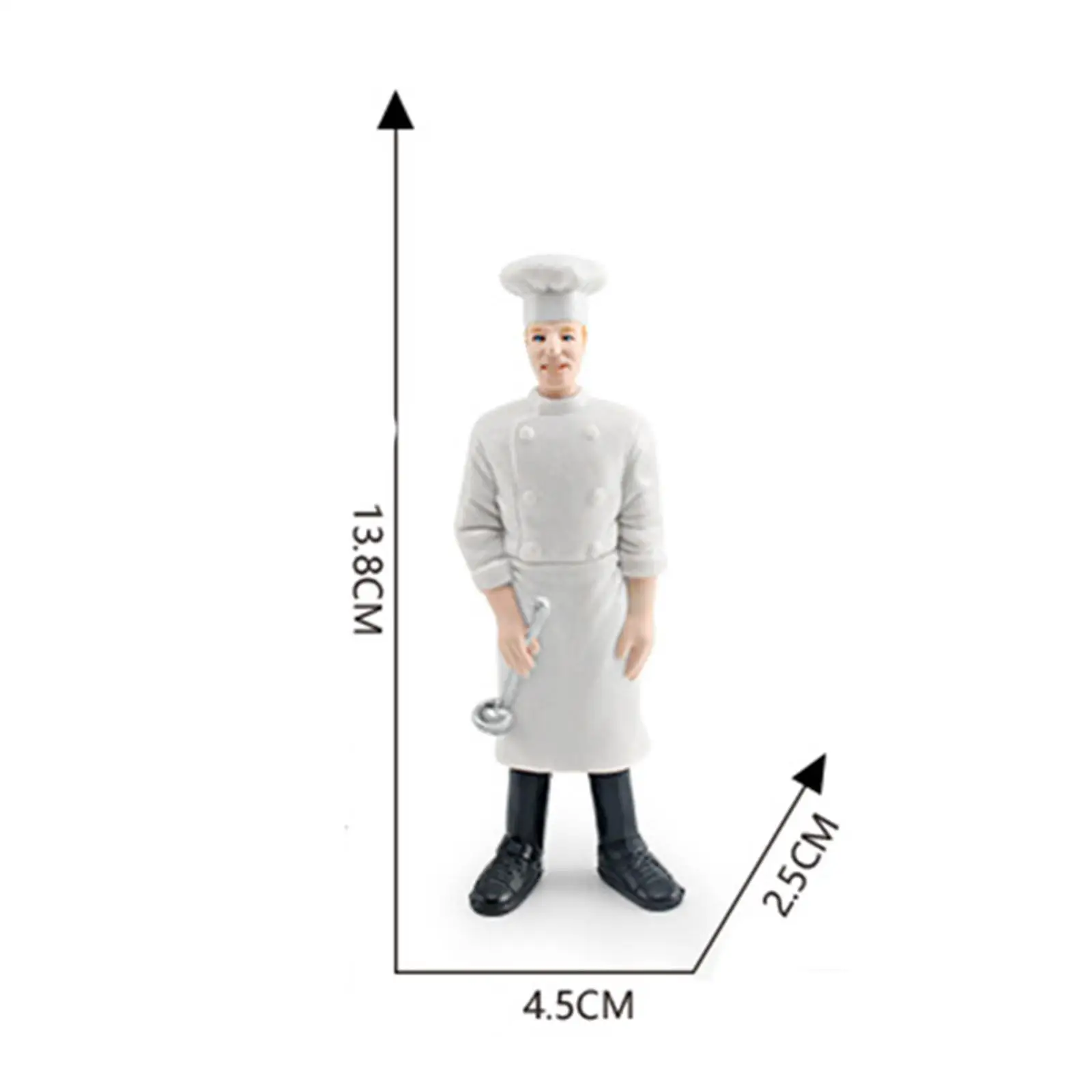 Miniatuur Mensen Beeldje Zand Tafel Lay-Out Decoratie Handgeschilderd Ambacht