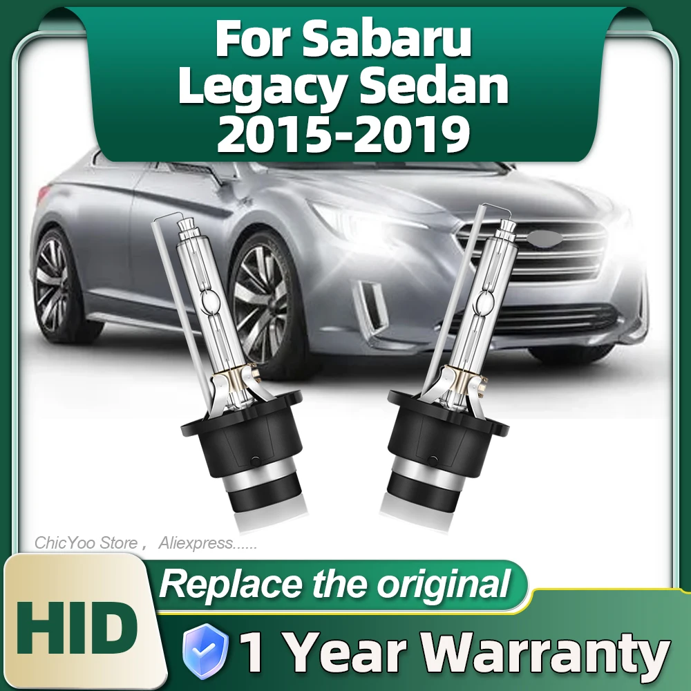 

2PCS Car Headlight D4S 6000K White HID Xenon Lamp 35W Light Bulbs For Sabaru Legacy Sedan 2015 2016 2017 2018 2019