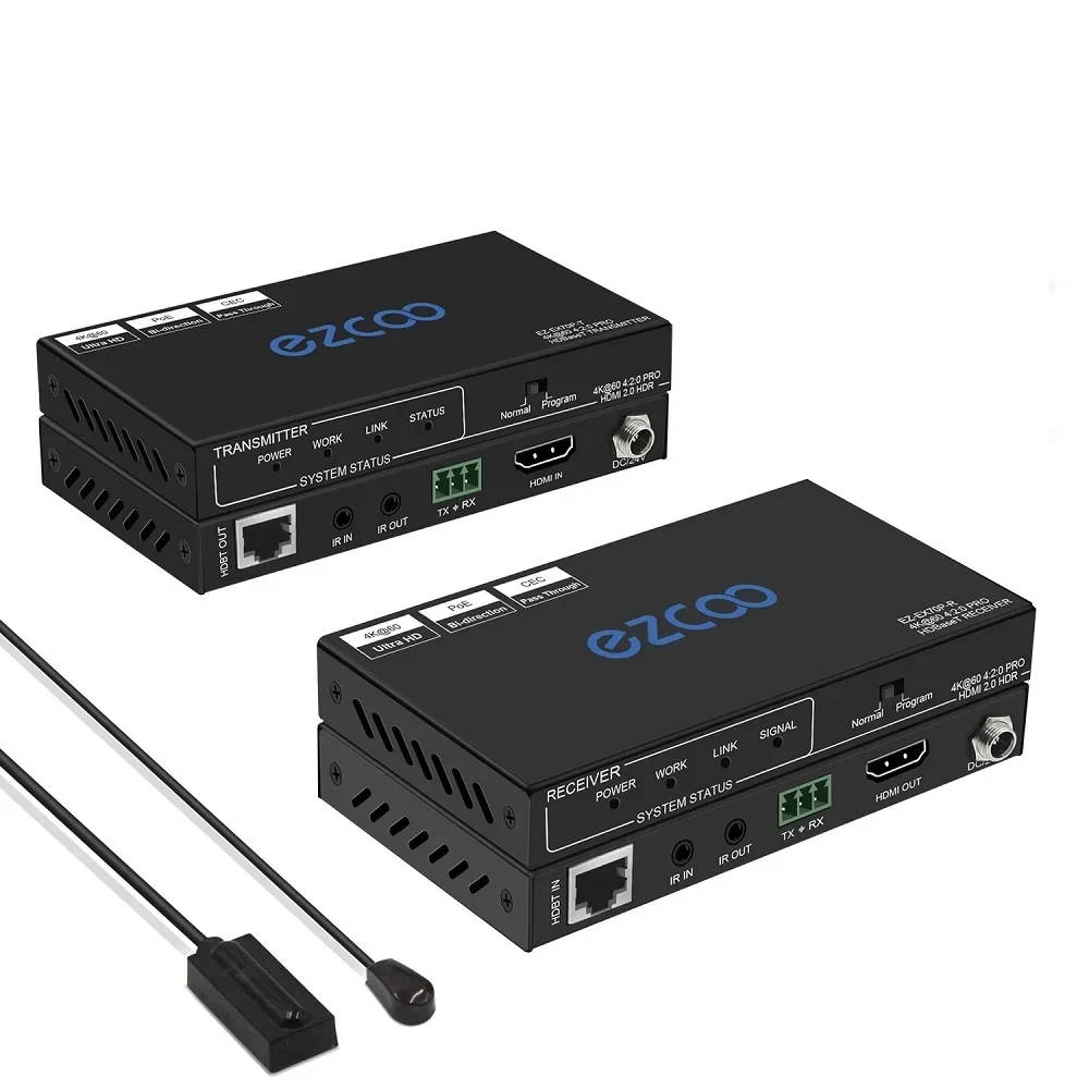 

In stock4K60HZ HDMI HDBaseT Extender RS232 HDCP 2.2 HDR10 Transmitter and Receiver