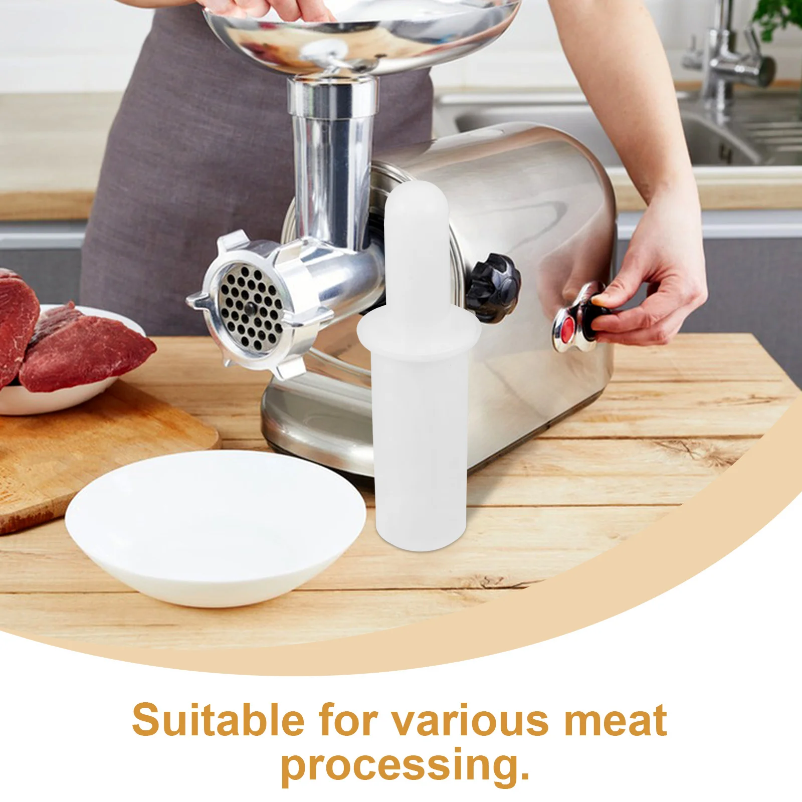 Meat Grinder Cutting Rod Picking Tool Manual Mincer Sausage Scraper Stuffer Accessories